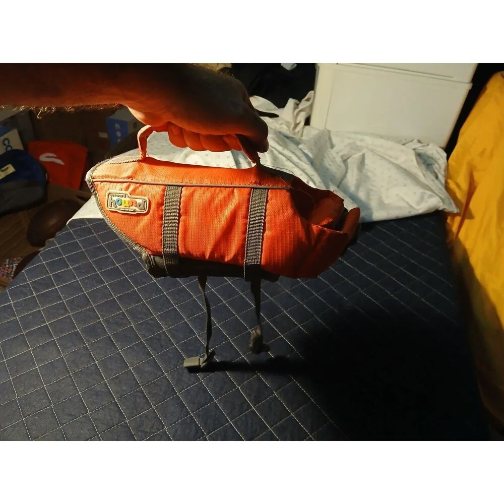 Outward Hound Granby Dog Life Jacket Orange Small Ripstop PFD Vest 22019